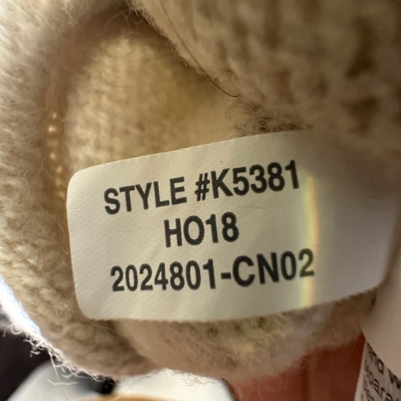 Madewell Neutral Wool Blend Bubble Sleeve V Neck Knit Sweater Medium - Picture 8 of 10